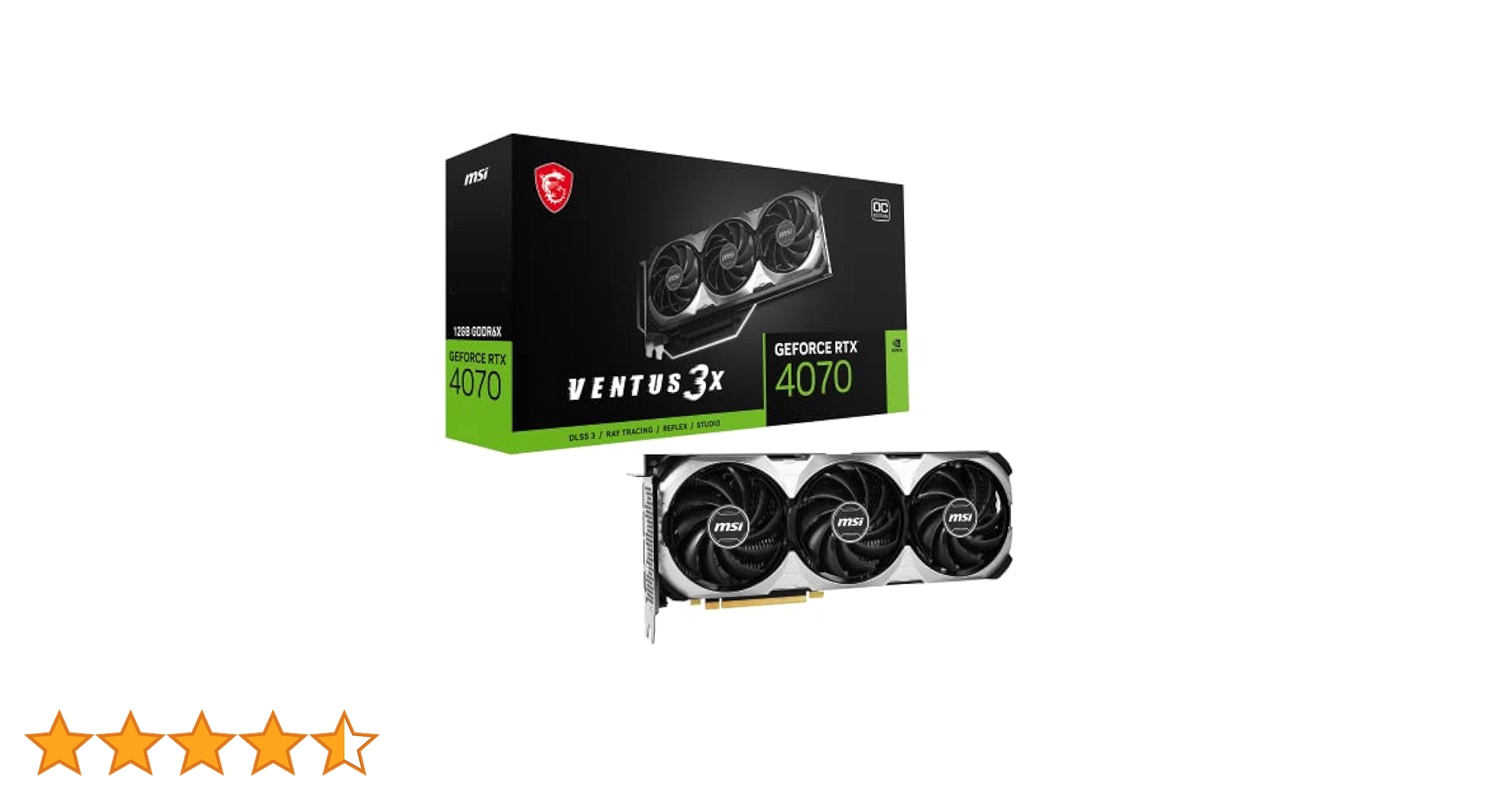 Amazon | MSI グラフィックスボード GeForce RTX 4070 VENTUS 3X